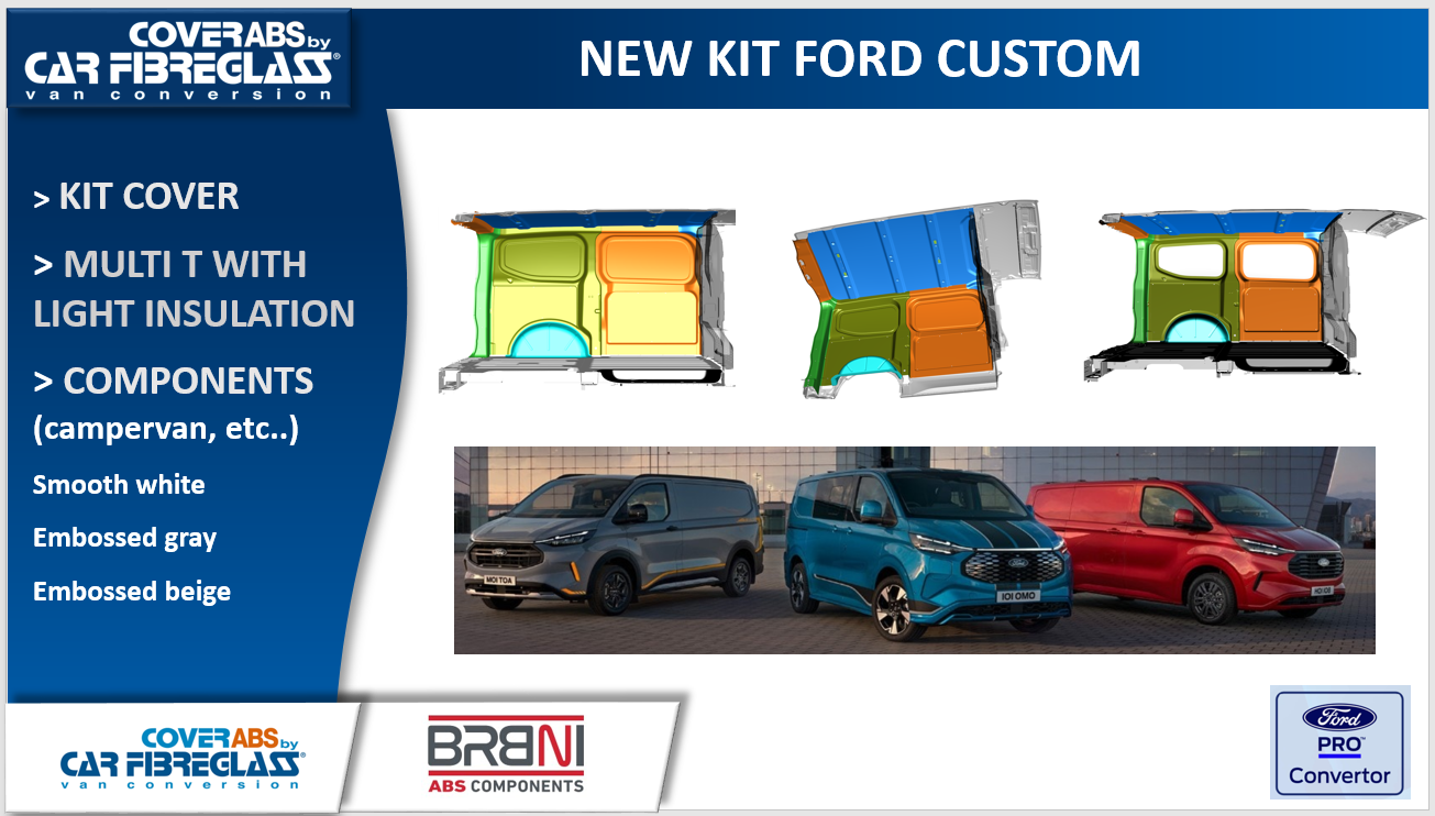 Nuovi kit Cover in ABS per Ford Custom e Transit Van Jumbo - CAR